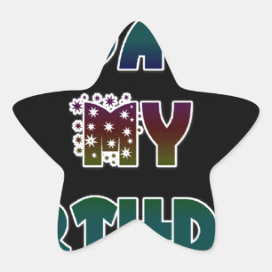 Hakuna Matata Gift Heute ist mein Geburtstag.png Stern-Aufkleber