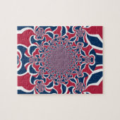 Hakuna Matata Gifts trendig stilvoll rot und blau. Puzzle (Horizontal)