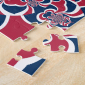 Hakuna Matata Gifts trendig stilvoll rot und blau. Puzzle (Seite)