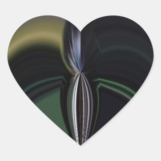 Hakuna Matata Girly Gifts Aurora Silver Lining Herz-Aufkleber (Vorderseite)