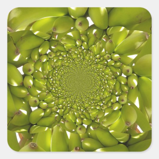 Hakuna Matata Going Bananas.jpg Quadratischer Aufkleber (Vorderseite)