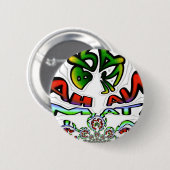 Hakuna Matata Graffiti Kunstdruckerei Button (Vorne & Hinten)