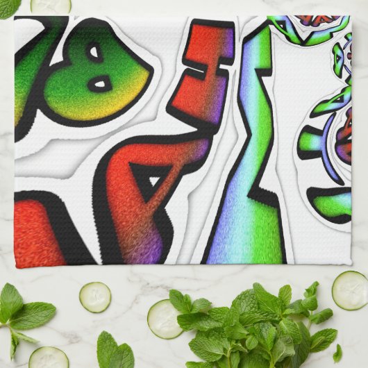 Hakuna Matata Graffiti Kunstdruckerei Handtuch (Gefaltet)