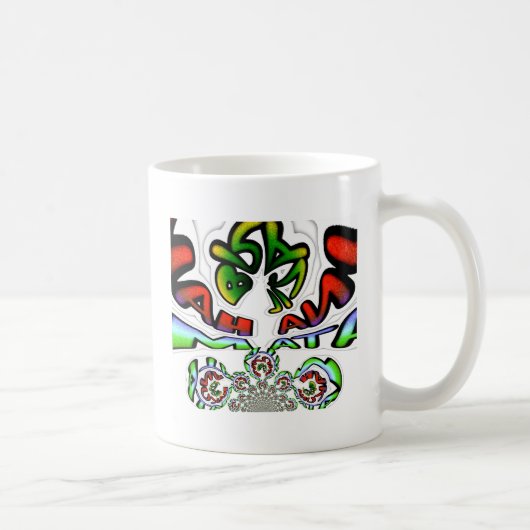 Hakuna Matata Graffiti Kunstdruckerei Kaffeetasse (Rechts)