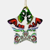 Hakuna Matata Graffiti Kunstdruckerei Keramik Ornament (Rechts)