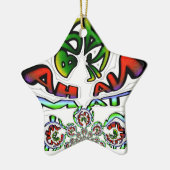 Hakuna Matata Graffiti Kunstdruckerei Keramik Ornament (Links)