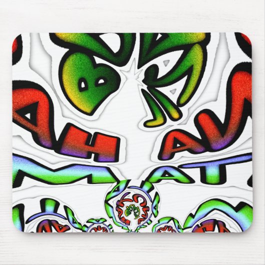 Hakuna Matata Graffiti Kunstdruckerei Mousepad (Vorne)