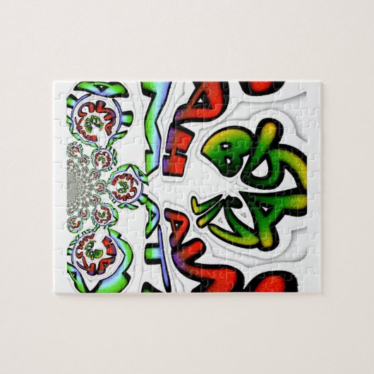 Hakuna Matata Graffiti Kunstdruckerei Puzzle (Horizontal)