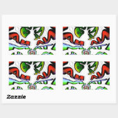 Hakuna Matata Graffiti Kunstdruckerei Rechteckiger Aufkleber (Blatt)