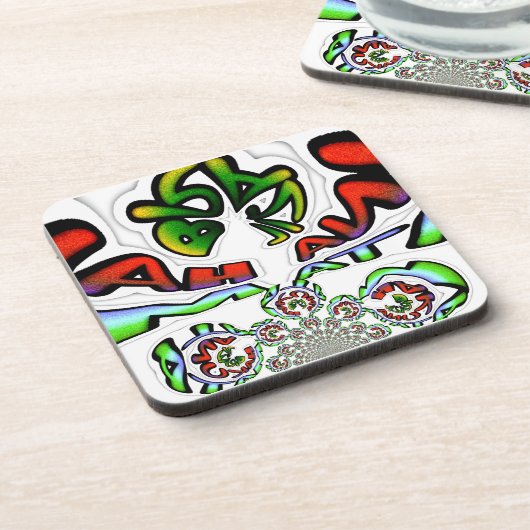 Hakuna Matata Graffiti Kunstdruckerei Untersetzer (Linke Seite)