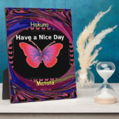 Hakuna Matata haben einen schönen Tag.pnn Fotoplatte (Seite)