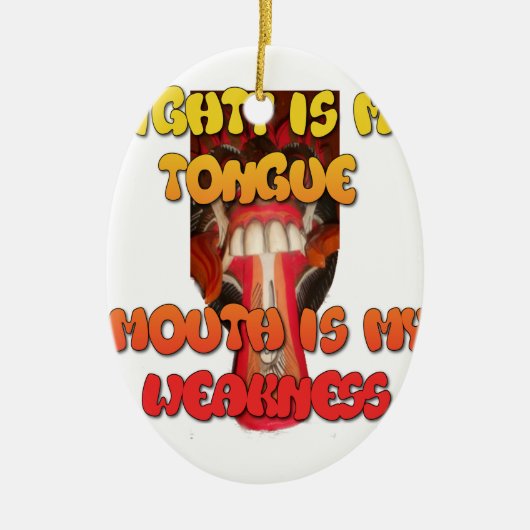 Hakuna Matata HAkuna Matata Big Mouth. Keramik Ornament (Vorne)