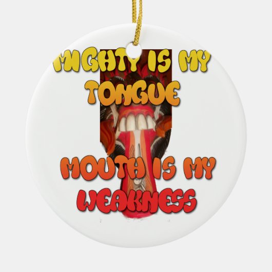 Hakuna Matata HAkuna Matata Big Mouth. Keramik Ornament (Vorne)