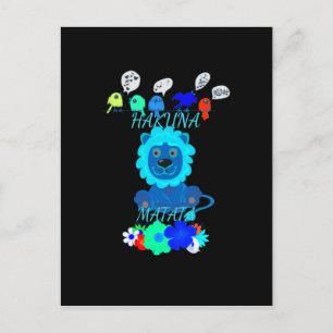 Hakuna Matata Hakunamatata Baby lion king.png Postkarte