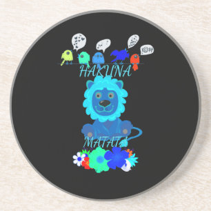 Hakuna Matata Hakunamatata Baby lion king.png Sandstein Untersetzer