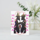 Hakuna Matata Hakunamatata Postkarte (Stehend Vorderseite)