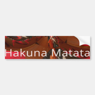 Hakuna Matata Halloween Mask Kaleidoskop Abstrakt Autoaufkleber