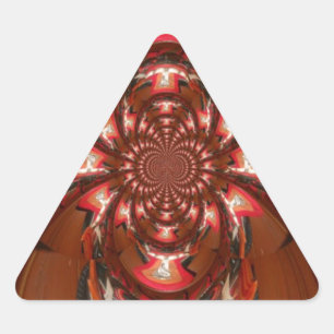 Hakuna Matata Halloween Mask Kaleidoskop Abstrakt Dreieckiger Aufkleber