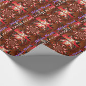 Hakuna Matata Halloween Mask Kaleidoskop Abstrakt Geschenkpapier (Ecke)