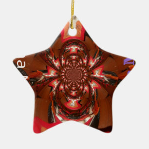 Hakuna Matata Halloween Mask Kaleidoskop Abstrakt Keramikornament