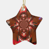 Hakuna Matata Halloween Mask Kaleidoskop Abstrakt Keramikornament (Links)