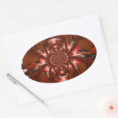 Hakuna Matata Halloween Mask Kaleidoskop Abstrakt Ovaler Aufkleber (Umschlag)