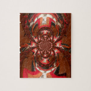 Hakuna Matata Halloween Mask Kaleidoskop Abstrakt Puzzle