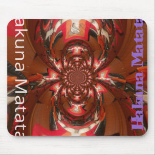 Hakuna Matata Halloween-Maske Kaleidoskop Abstract Mousepad