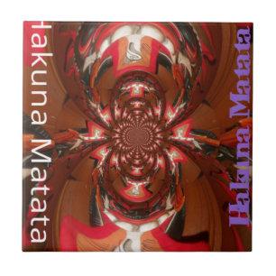 Hakuna Matata Halloween-Maske Kaleidoskop Abstrakt Fliese