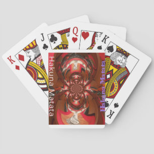 Hakuna Matata Halloween-Maske Kaleidoskop Abstrakt Spielkarten