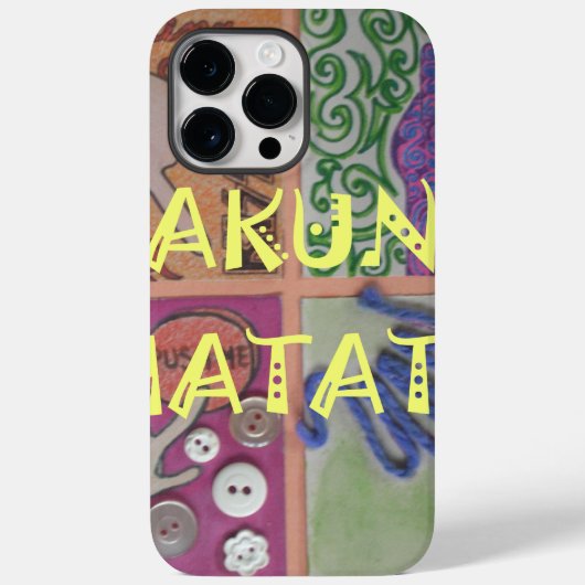Hakuna Matata Handzeichen Kunst drucken Case-Mate iPhone Hülle (Rückseite)