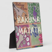 Hakuna Matata Handzeichen Kunst drucken Fotoplatte (Seite)