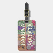 Hakuna Matata Handzeichen Kunst drucken Gepäckanhänger (Vorderseite vertikal)
