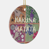 Hakuna Matata Handzeichen Kunst drucken Keramik Ornament (Rechts)