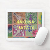 Hakuna Matata Handzeichen Kunst drucken Mousepad (Mit Mouse)