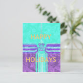 Hakuna Matata Happy Holidays Feiertagspostkarte (Stehend Vorderseite)