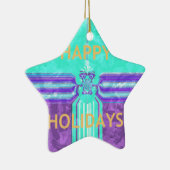 Hakuna Matata Happy Holidays Keramik Ornament (Rechts)