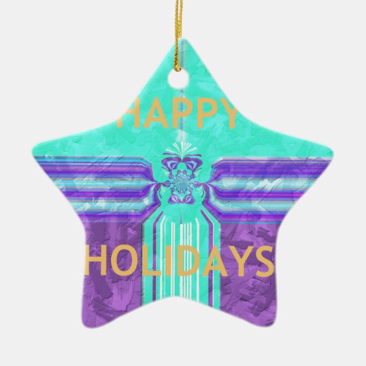 Hakuna Matata Happy Holidays Keramik Ornament (Vorne)