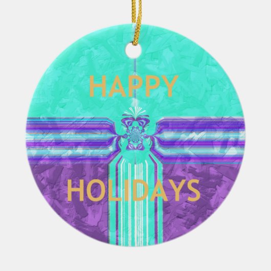 Hakuna Matata Happy Holidays Keramik Ornament (Vorne)