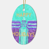 Hakuna Matata Happy Holidays Keramikornament (Links)