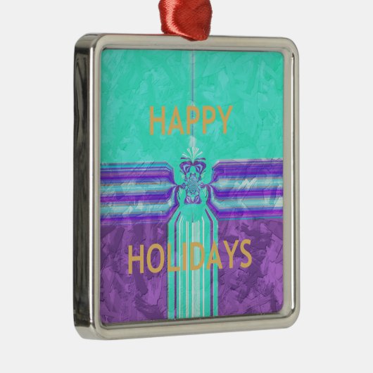 Hakuna Matata Happy Holidays Silbernes Ornament (Rechts)