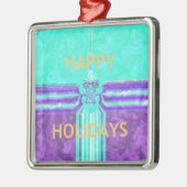Hakuna Matata Happy Holidays Silbernes Ornament (Links)