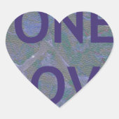 HAKUNA MATATA Herz-Aufkleber (Vorderseite)