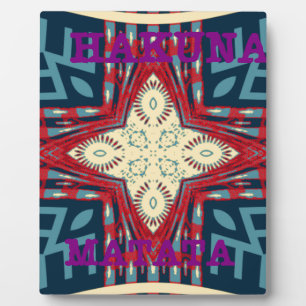 Hakuna Matata Hope disign Fotoplatte