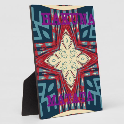 Hakuna Matata Hope disign Fotoplatte (Seite)