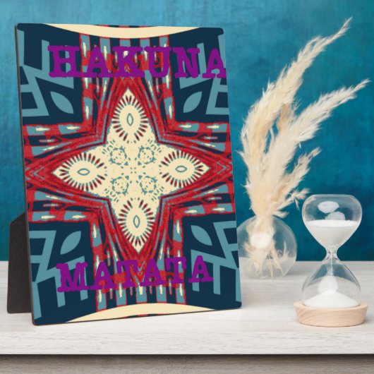 Hakuna Matata Hope disign Fotoplatte (Seite)