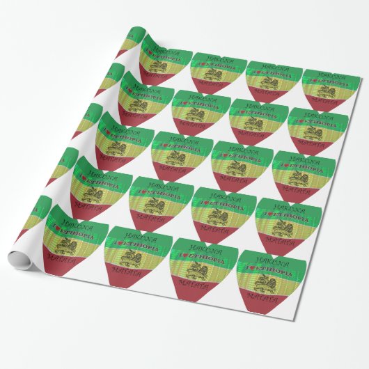 Hakuna Matata I Liebe Ethiopia Colors.png Geschenkpapier (Ungerollt)