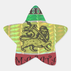 Hakuna Matata I Liebe Ethiopia Colors.png Stern-Aufkleber