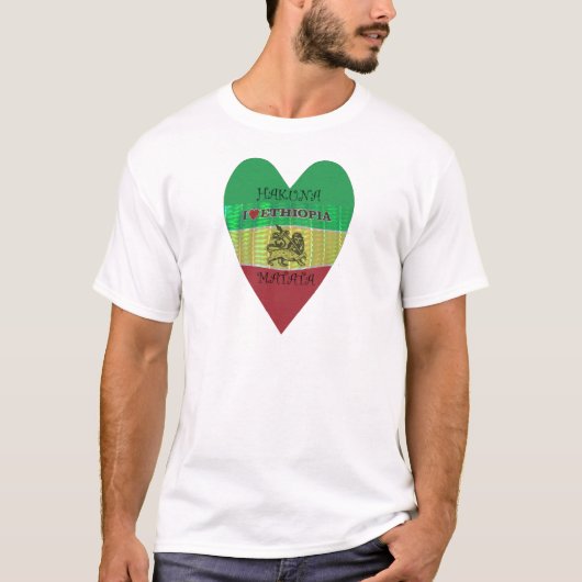 Hakuna Matata I Liebe Ethiopia Colors.png T-Shirt (Vorderseite)