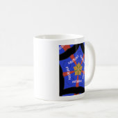 Hakuna Matata Iridiscent Blue Kaffeetasse (VorderseiteRechts)